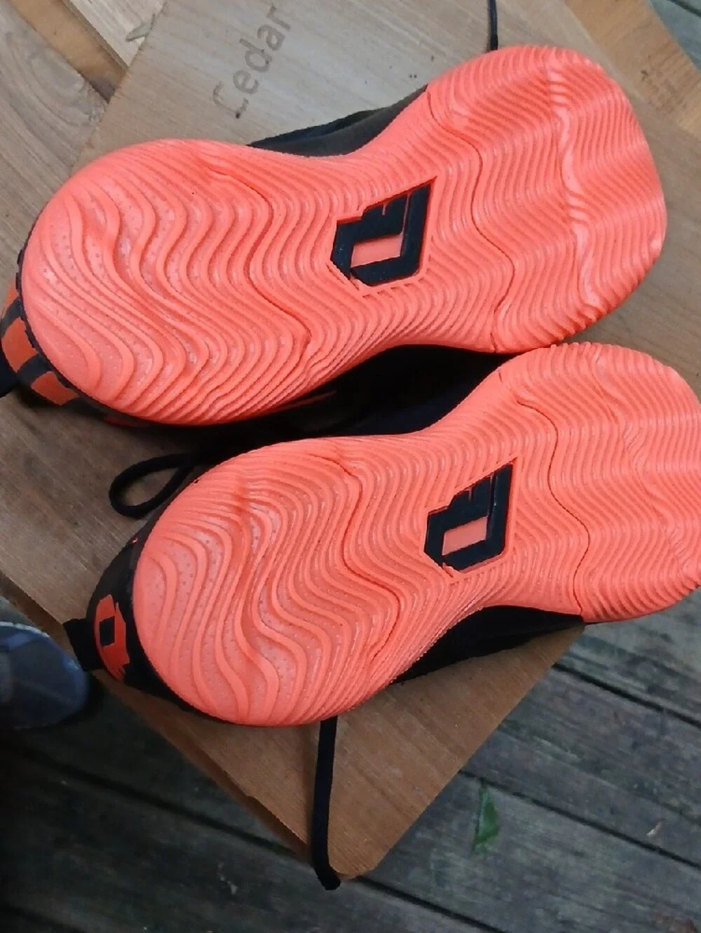 Damian LILLARD NBA adidas Black and Orange Men's Low-Top Sneakers